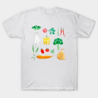 Vegetable Kittens T-Shirt